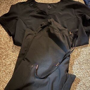 Black Woman Scrub Set